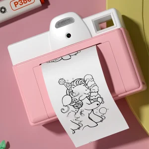 No Screen, Camera Printing Digital Camera with Thermal Photo Print Paper, Portable Travel Cameras Christmas Birthday