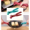 Non-slip Pot Pan Gripper Clip Hot Dish Plate Bowl Clip Retriever Tongs Silicone Handle Kitchen Tool Air Fryer Camping Tool