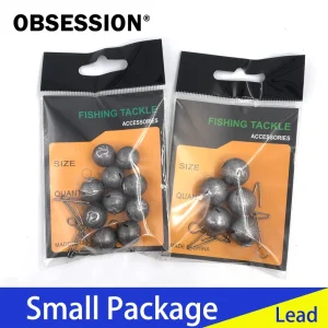 OBSESSION A020 3g-21g Fishing Cheburashka Sinker Fishing Accesories Jig Round Head Bullet Weight Soft Lure Connector Texas Group