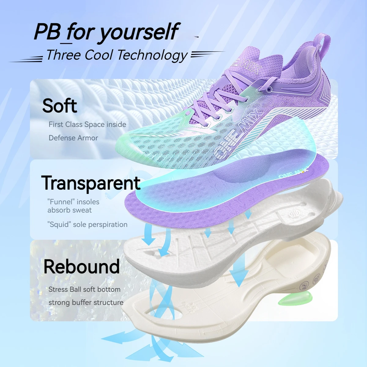 ONEMIX Carbon Plate Marathon Running Racing Shoes Men Professional Stable Supp ort Shock-relief Ultra-light Rebound Sneaker - Image 6
