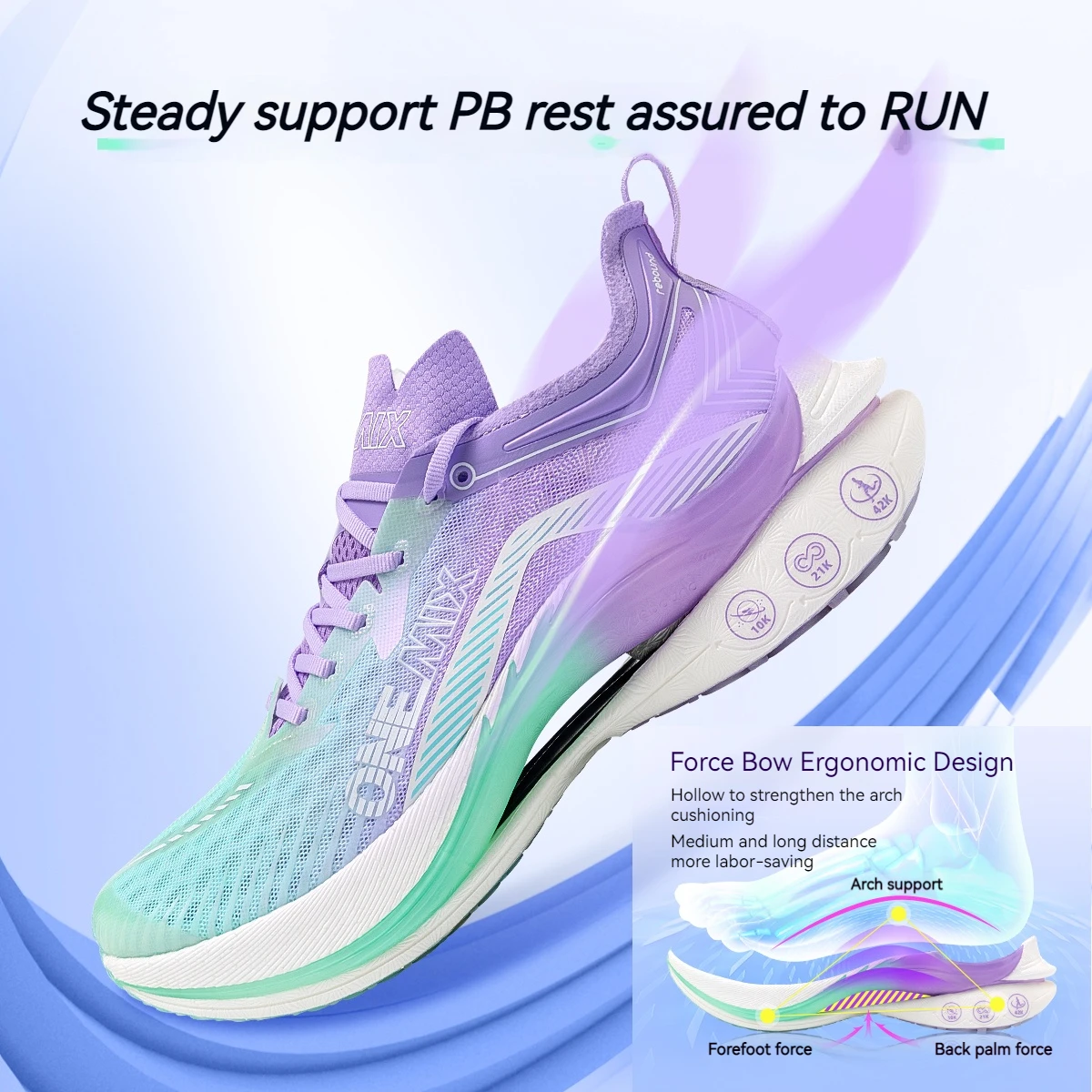 ONEMIX Carbon Plate Marathon Running Racing Shoes Men Professional Stable Supp ort Shock-relief Ultra-light Rebound Sneaker - Image 4