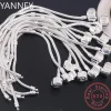 Original 925 Sterling Silver Snake Bone Charm Bracelet Bangle Fine Jewelry Basic Charm Bracelets for Women men Party DIY Jewelry