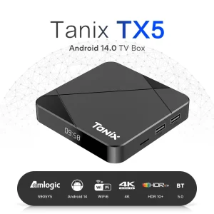 Original Tanix TX5 Android 14 AV1 Smart TV Box Amlogic S905Y5 2G/16G BT TV BOX Wifi 6 4K HD Set Top Box Media Player 4G32G/64G