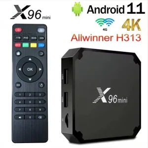 Original X96 mini tv box Android 11.0 H313 S Quad Core 2GB 16GB 4G WiFi 4K UHD HDR 10 H265 multimedia player TV Box