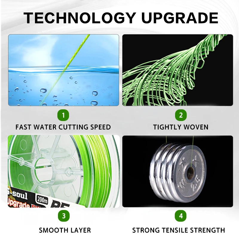 Original YGK g-soul X8 braid Fishing Line 150m/200m Multifilament PE Line 14LB/16LB/22LB/25LB/30LB/40LB/50LB Japan Fishing Line - Image 3