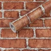 PVC 45cm waterproof wallpaper modern home decoration retro brick pattern self-adhesive wallpaper DIY background wall sticker