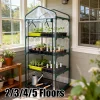 PVC Warm Garden Tier Mini Greenhouse Outdoor Growbag Grow House PVC Cover Plastic Garden Green House Five Floor Green Household