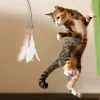 Pet Cat Toys Cute Funny Rainbow Strips Stick Cat Teaser Wand Pet Toys for Cats Interactive Toys Cat Supplies Pet Products
