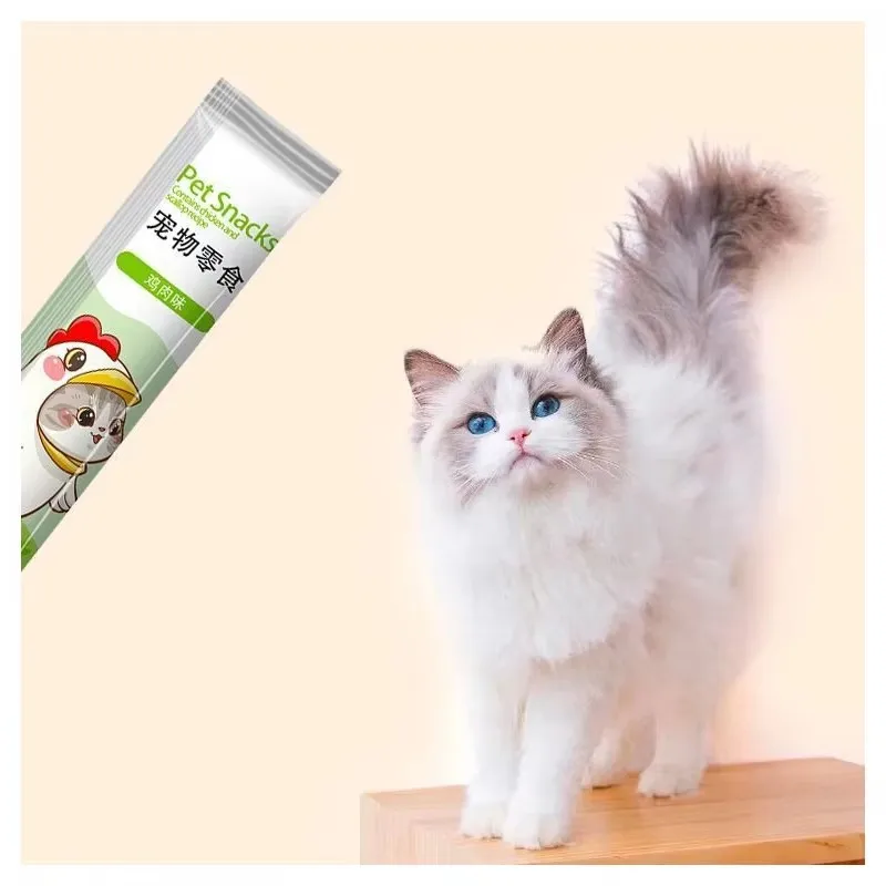 Pet kitten snacks cat strips nutritional paste cat food dried fish salmon tuna fattening kitten adult cat canned food - Image 2
