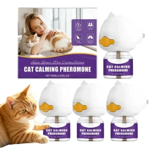 Pheromone Diffuser For Cats Plug-In Relieve Anxiety Reduce Scratching And Disorderly Urination Behavior 30-Day Calming Spray