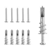 Plasterboard Drywall Anchors Hollow Wall Self-drilling Wall Plug with Stainless Steel Screws Drywall Bolt Metal Drywall Anchors