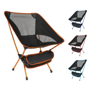 Portable Folding Camping Chair Compact Collapsible Backpacking Chair Beach Chair with Carry Bag for Outdoor Hiking Fishing