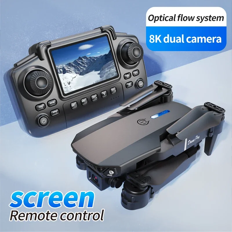 Professional E88 PRO Drone with screen 8K HD Camera WiFi FPV Foldable RC Quadcopter Helicopter Toy for Kids Adults Outdoor Gifts - Image 3