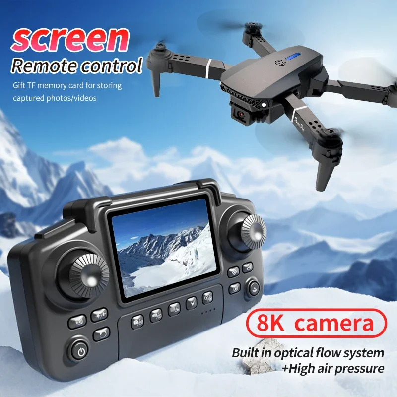 Professional E88 PRO Drone with screen 8K HD Camera WiFi FPV Foldable RC Quadcopter Helicopter Toy for Kids Adults Outdoor Gifts - Image 4