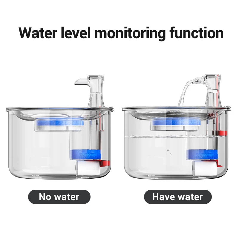 ROJECO Stainless Steel Cat Water Fountain Automatic Water Dispenser For Cat Dog Pet Smart Motion Sensor Water Purifier Drinker - Image 5