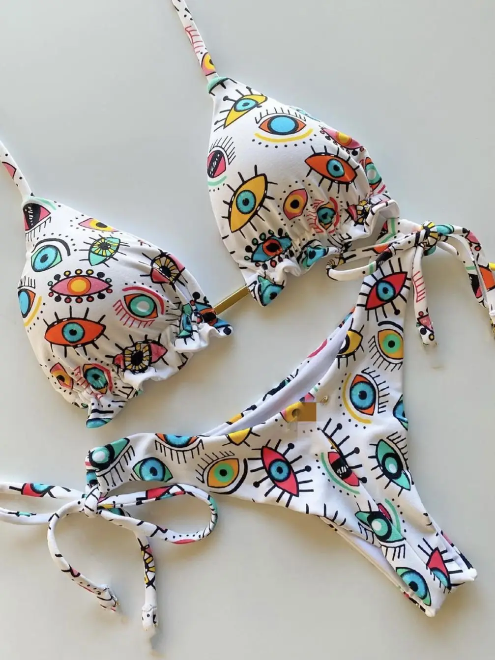RUOTONGSEPT 2022 New Sport Swimwear Female Push Up Bikinis Sexy Bandage Women Swimsuit Print Two-Piece Bathing Suit Beach Wear - Image 4