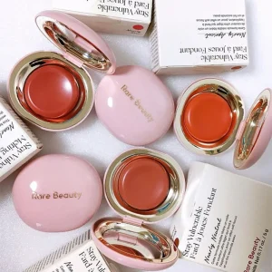 Rare Beauty Mauve Rose Neutral Blush Powder Portable Makeup Liquid Blush Moisturizing Dual-use Waterproof Lip Glaze Plump Smooth