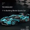 Rc Building Blocks Car Racing Technical V12 Lambo Super Speed Technik Sports Model Bricks Assembly Toys Boy Adult Kid Child Gift