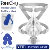 Recoxy CPAP Universal Full Face Mask, With Headgear Silicone Pads, Helps Sleep Apnea Anti Snoring, For CPAP Medical Accessories