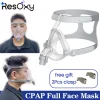Resoxy CPAP Full face mask With Headgear For CPAP BIPAP Medical Machine, Sleep Apnea, Helps Anti Snorin, Anti Suffocation Design