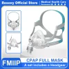 Resoxy FMIIP Full Face CPAP Mask with Silicon Gel Cushions Auto CPAP APAP BIPAP Machine Use for Anti Snoring Sleep Apnea Sleep
