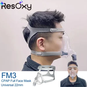 Resoxy Full Face CPAP Mask Anti Snorin Helps Sleep Apnea Anti Suffocation With Headgear Perfect For Medical CPAP BIPAP Machine