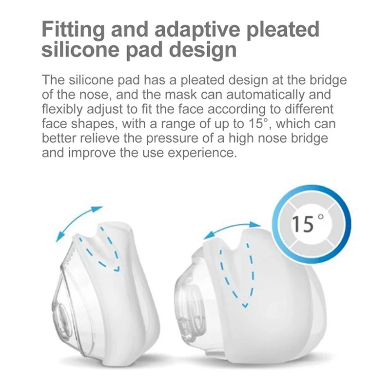 Resoxy Full Face CPAP Masks Helps Sleep Apnea Anti Snoring With Nose Pad For Auto CPAP APAP BIPAP Medical Equipment Accessories - Image 3