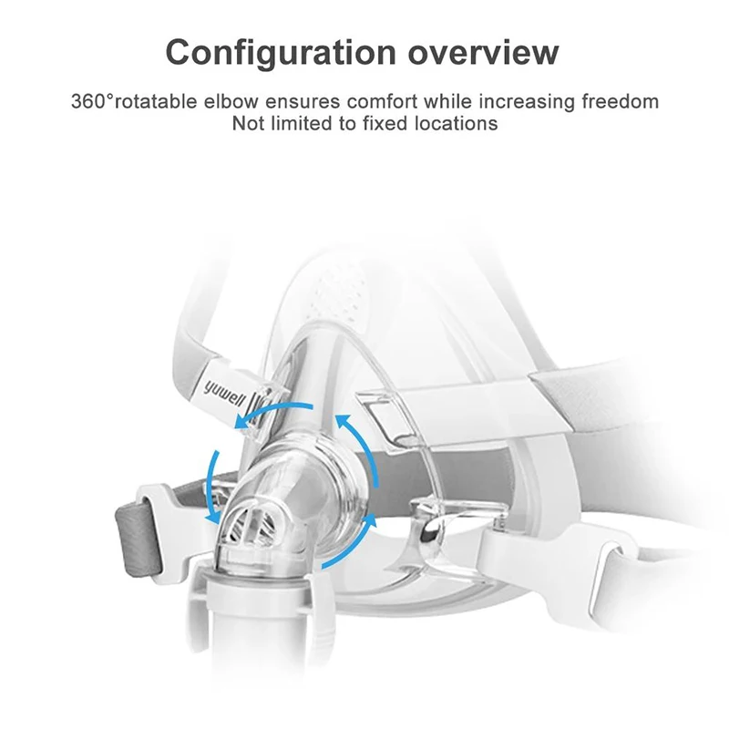 Resoxy Full Face CPAP Masks Helps Sleep Apnea Anti Snoring With Nose Pad For Auto CPAP APAP BIPAP Medical Equipment Accessories - Image 5