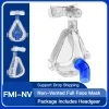 Resoxy Non Vented Full Face CPAP Mask for BiPAP and Ventilator Use Soft Silicone Cushion Adjustable Headgear Comfortable Fit