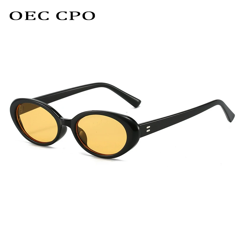 Retro Vintage Oval Sunglasses Woman 2024 Brand Designer Round Sun Glasses Men UV400 Punk Style Luxury Eyewear Female Oculus - Image 2