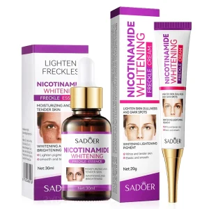 SADOER Nicotinamide Skin Care Sets Freckle Removing Whitening Moisturizing Anti-aging Wrinkle Face Cream Serum Skin Care Kit