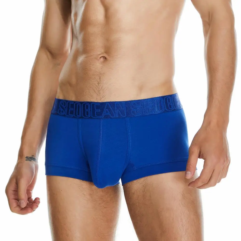 SEOBEAN Brand Men's Boxers Panties Cotton Men Underwear Boxer Shorts Sexy Men Boxer Briefs Solid Color Underpants Boxer For Man - Image 4