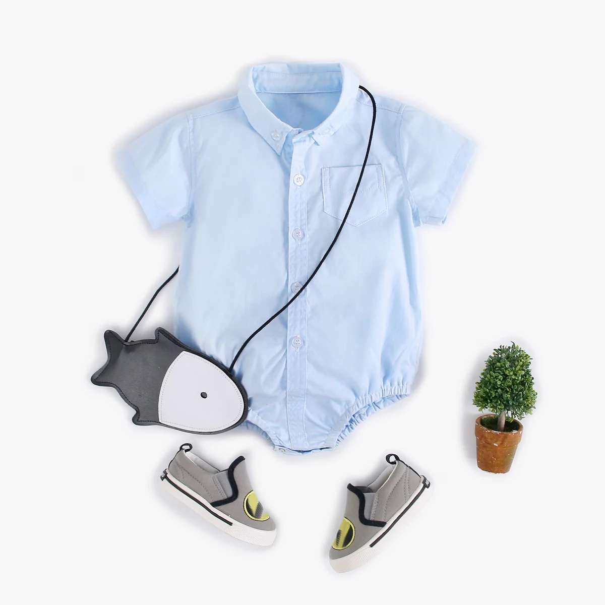 Sanlutoz Cotton Baby Boys Bodysuits Fashion Newborn Clothes for Baby Boy Short Sleeve Summer Baby Clothing Plaid - Image 6