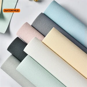 Self Adhesive 3D Panel Linen Wallpaper Foam Soundproof Waterproof 3D Diatom mud Wall Sticker modern simple Bedroom Wallpaper