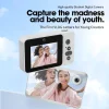 Selfie Digital Camera 4K Vlog 8X Zoom Travel Camera 1080 HD Cam for students Campus Entry-Level Photography Mini Retro CCD