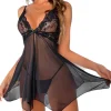 Sexy Lingerie Open Crotch Lace Sleepwear Hot Erotic Costumes Wedding Sexiest Nighties Women Babydolls Transparent Sex Dress