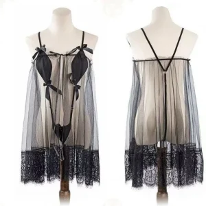 Sexy Lingerie Porno Sleepwear for Sex Women Babydoll Transparent Lace Dress Sleepwear Lingerie Sex Clothes Plus Size