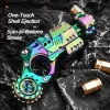 Shell-Ejecting Alloy Toy Pistol Set Stress Relief Fidget Sensory Toy Mini Finger Spinning Top EDC Desk Gadget Gift for Teen Boys