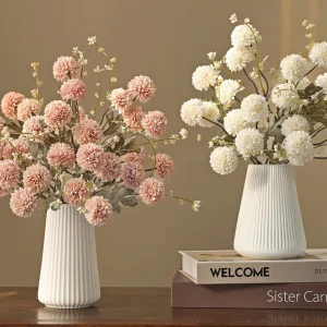 Silk Artificial Flowers Chrysanthemum Valentine's Wedding Home Room Table Yard Decor Wreath Bridal Bouquet Ornament Diy Gift Box