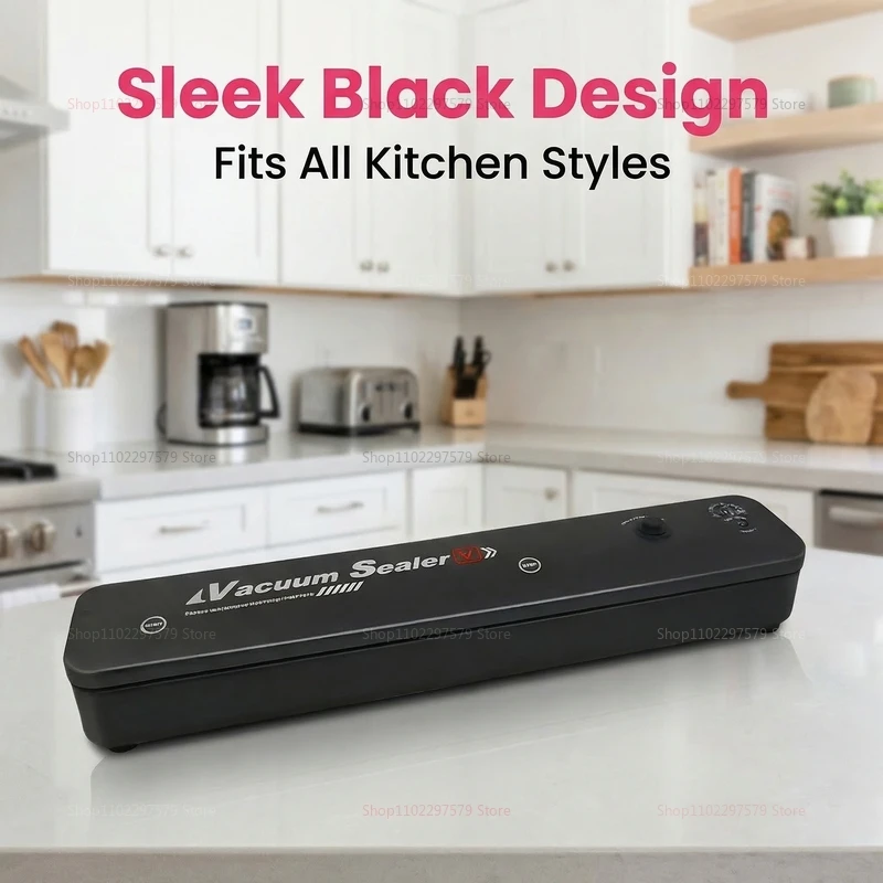 Small automatic food vacuum sealing machine for food preservation Compression sealing machine for cooked food plastic storage - Image 5