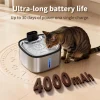 Smart Cat Water Fountain 3.5L Wireless Pet Water Purifier with Motion Sensor Automatic Filtering Large 4000mAh Battery Mute Pump
