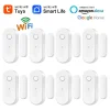 Smart Home Tuya WiFi Door Sensor Open Close Window Detector Security Alarm With Alexa Google APP Remote Control Notification