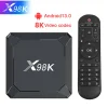 Smart Set Top Box Android 13 8K Streaming Media Player Network Set Top Box New X98K TV Box RK3528 Dual WiFi BT 5.0 Top Box