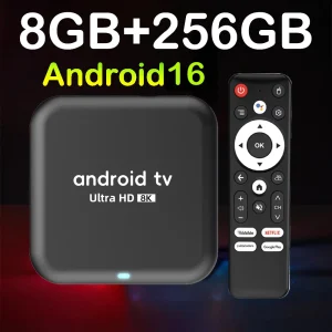 Smart TV Box 2026 Android 16 Q18 RK3518 Dual Wifi 5G Wifi6 Google Assistant 8K Video BT6.0 Netflix 8GB 128GB 256GB Media Player