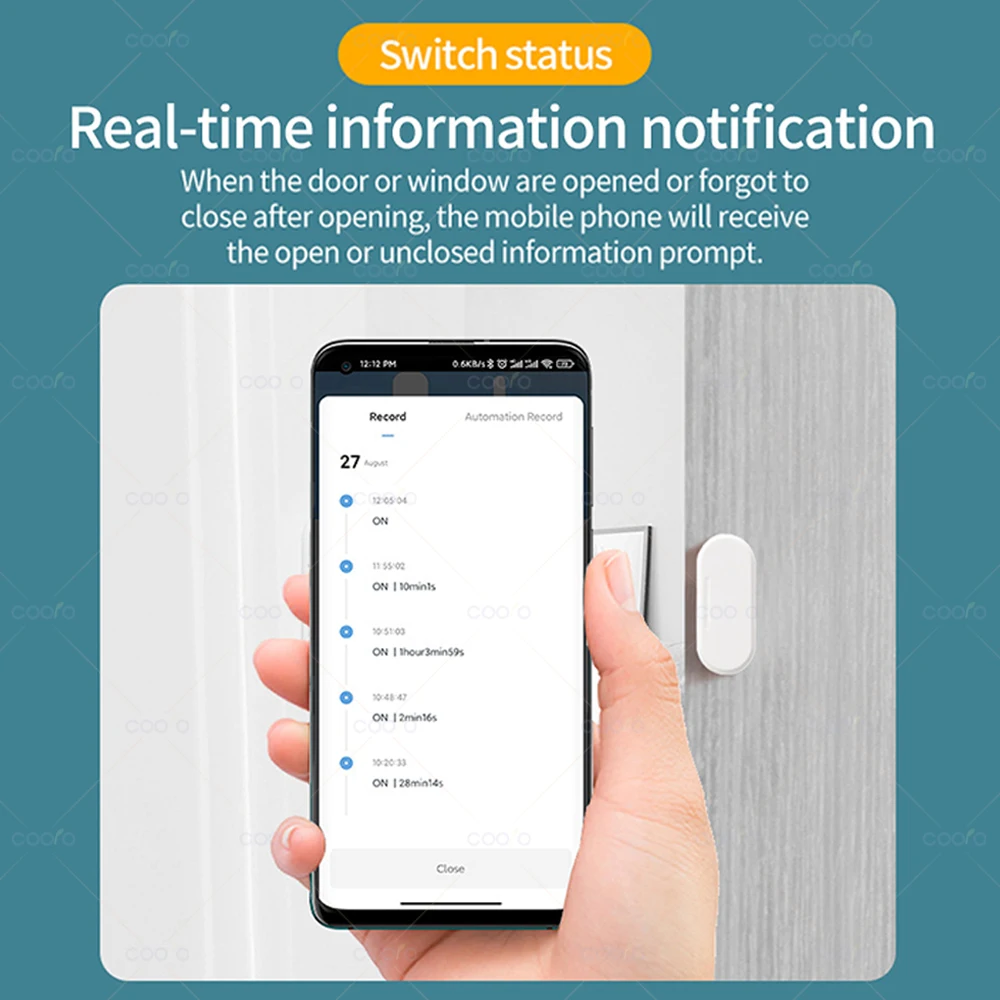 Smart ZigBee Window Door Sensor with Lux or Vibration Detection Home Security Real-time Alarm Work with Home Assistant Z2mqtt - Image 5