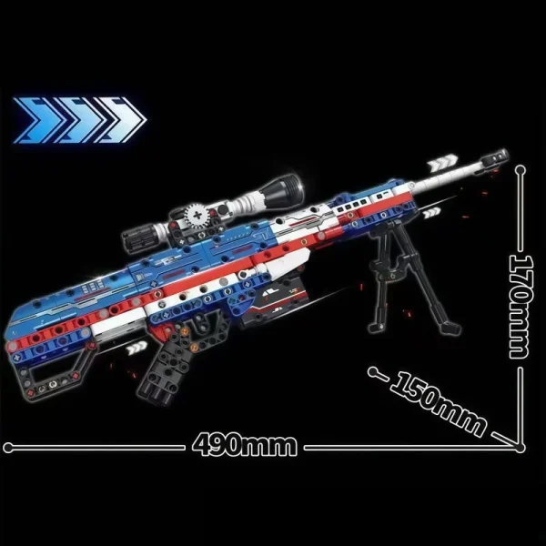 Sniper Rifle Building Blocks Set | Mechanical Shooting Function ...