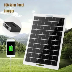 Solar Panel With USB Outdoor Hiking And Camping Portable Battery Mobile Phone Charging Bank Charging Panel