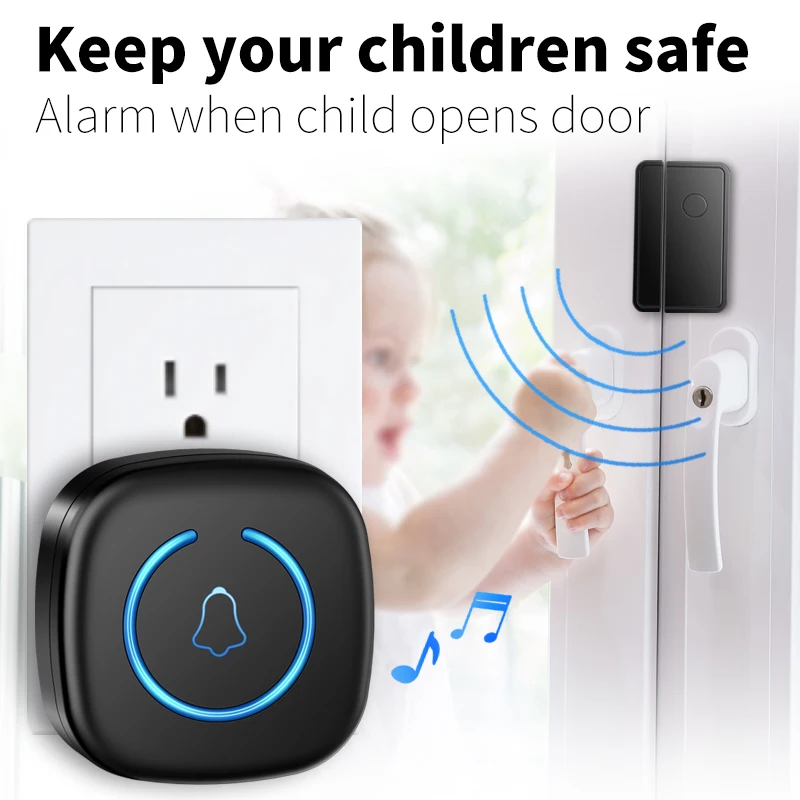 Split type Door And Window Sensor Wireless Door Magnet Sensor 60 Songs Home Protection Security Anti-Theft Alarm Volume Reminder - Image 5