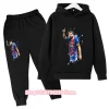 Spring Autumn Children's Set Sports Messi Print Hoodie Pants Suit 2pcs Set Boys Girls Baby Kid Clothing Casual Fashion Tracksuit