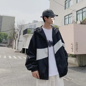 Spring summer Men New Windbreaker Zip Uv Sun Protection Jackets Breathable Ultra-light Working Clothes Outdoor Camp Thin Coats